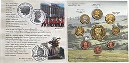 Набор пробных монет евро 2006 Великобритания