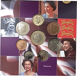 Годовой набор монет 2002 BUNC Великобритания