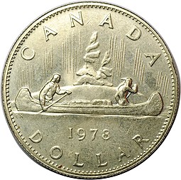 Монета 1 доллар 1978 Канада