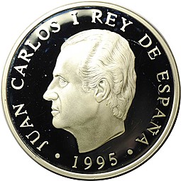 Монета 2000 песет 1995 Культура и природа - Глухарь Испания
