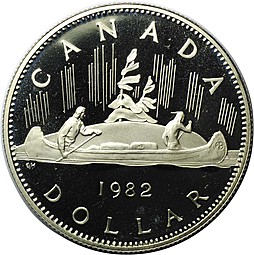 Монета 1 доллар 1982 PROOF Канада