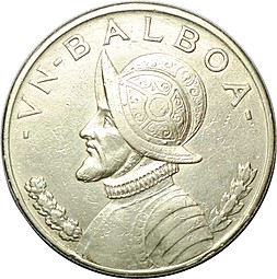 Монета 1 бальбоа 1934 Панама
