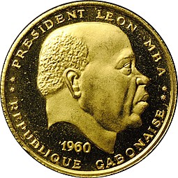 Монета 25 франков 1960 Габон
