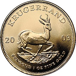 Монета 1 крюгерранд 2003 ЮАР