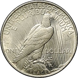 Монета 1 доллар 1922 Мира США