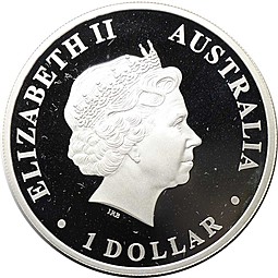 Монета 1 доллар 2011 Австралийские антарктические территории - Косатка Кит Австралия