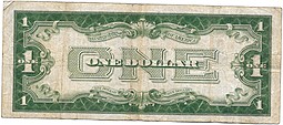 Банкнота 1 доллар 1928 Cеребряный сертификат, синяя печать США