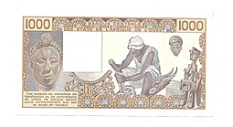 Банкнота 1000 франков 1981 Западная Африка Мали