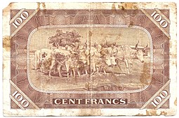 Банкнота 100 франков 1960 Мали