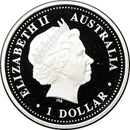 Монета 1 доллар 2008 Откройте Австралию - Хобарт