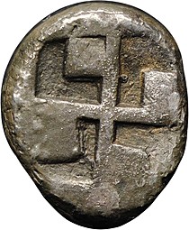Монета Диобол 470-460 до н.э Боспор Пантикапей