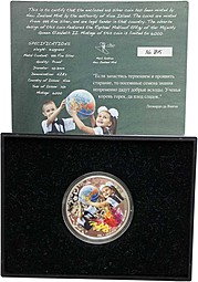 Монета 2 доллара 2011 Школа День знаний 1 Сентября Ниуэ