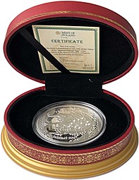 Монета 2 доллара 2010 Яйца Фаберже - Ландыш Ниуэ