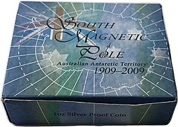 Монета 1 доллар 2009 Австралийская антарктическая территория Южный магнитный полюс Австралия