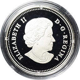 Монета 20 долларов 2011 Кленовый лист с кристаллом Сваровски Канада