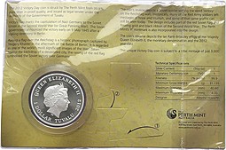 Монета 1 доллар 2012 День Победы в ВОВ 9 мая Тувалу