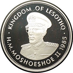 Монета 10 малоти 1985 Десятилетие женщин Лесото