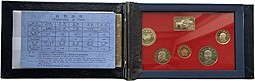 Годовой набор монет 1/2, 1, 5, 10, 50 долларов 1994 PROOF Тайвань