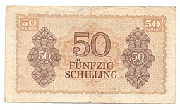Банкнота 50 шиллингов 1944 оккупация Союзников Австрия