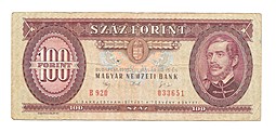 Банкнота 100 форинтов 1992 Венгрия