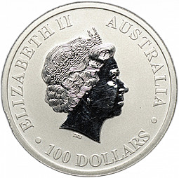 Монета 100 долларов 2013 Австралийский утконос платина Австралия