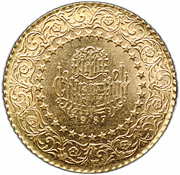 Монета 25 курушей 1987 Смерть Кемаля Ататюрка Турция