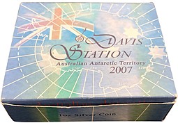 Монета 1 доллар 2007 Станция Дейвис Антарктическая территория Австралия