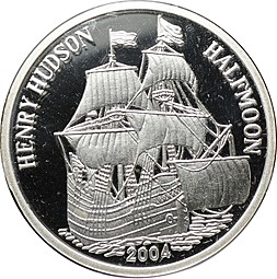 Монета 7 вон 2004 Генри Хадсон Северная Корея