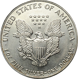 Монета 1 доллар 1993 Шагающая свобода США