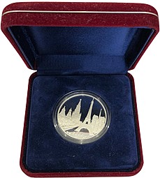 Медаль В память 10-летия банка Еврофинанс 2000 ММД серебро