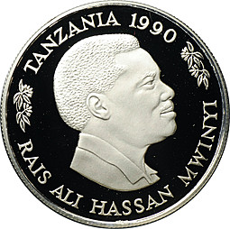 Монета 100 шиллингов 1990 Фонд спасения детей Танзания