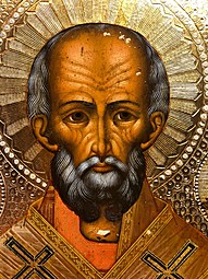 Икона Святой Николай Чудотворец 27х22 см XIX век