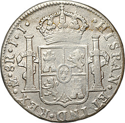 Монета 8 реалов 1813 Mo J.J. Испанская колония Мексика