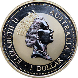 Монета 1 доллар 1994 Австралийская Кукабарра Австралия