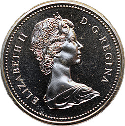 Монета 1 доллар 1974 100 лет городу Виннипег Канада