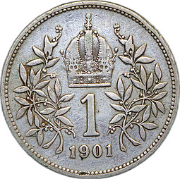 Монета 1 крона 1901 Австрия