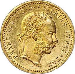 Монета 1 дукат 1914 Австро-Венгрия