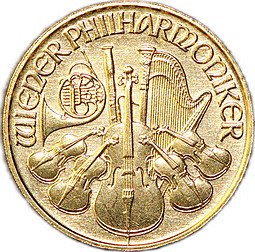 Монета 200 шиллингов 1991 Венская филармония (филармоникер) Австрия