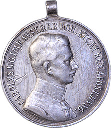 Медаль За храбрость 2 степени Австро-Венгрия Карл I Fortitvdini