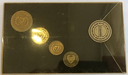 Набор монет 5, 25, 50, 100 милс 1982 Последние монеты Кипр