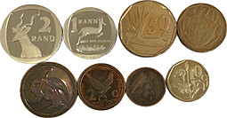 Набор монет 1, 2, 5, 10, 20, 50 центов 1, 2 ранда 1992 PROOF ЮАР