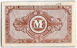 Банкнота 10 марок 1944 Германия Третий рейх Оккупация Союзными войсками 