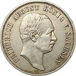 Монета 3 марки 1908 E Саксония Германия