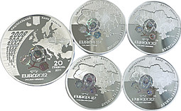 Набор 10, 20 гривен 2011 Чемпионат Европы по футболу 2012 Украина