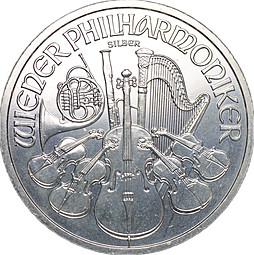 Монета 1,5 евро 2011 Венская филармония (филармоникер) Австрия