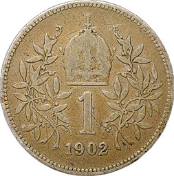 Монета 1 крона 1902 Австрия