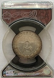 Монета 1 рубль 1921 АГ слаб RNGA AU 55