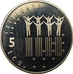 Монета 1 крона 1980 80 лет со дня рождения Королевы Матери Гибралтар