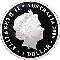 Монета 1 доллар 2009 P 200 лет почтой службе Австралии Австралия
