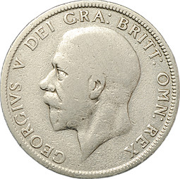 Монета 2 шиллинга (флорин) 1928 Великобритания